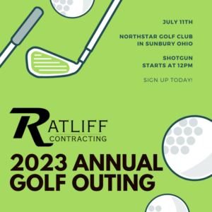 Ratliff Contracting 2nd annual golf outing invitation graphic